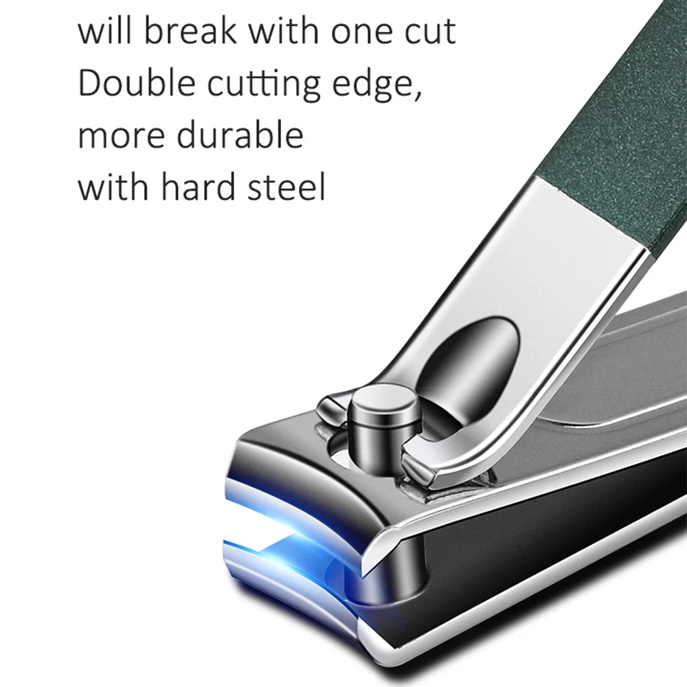 Luxury Manicure & Pedicure Kit – Bright Black Grooming Set