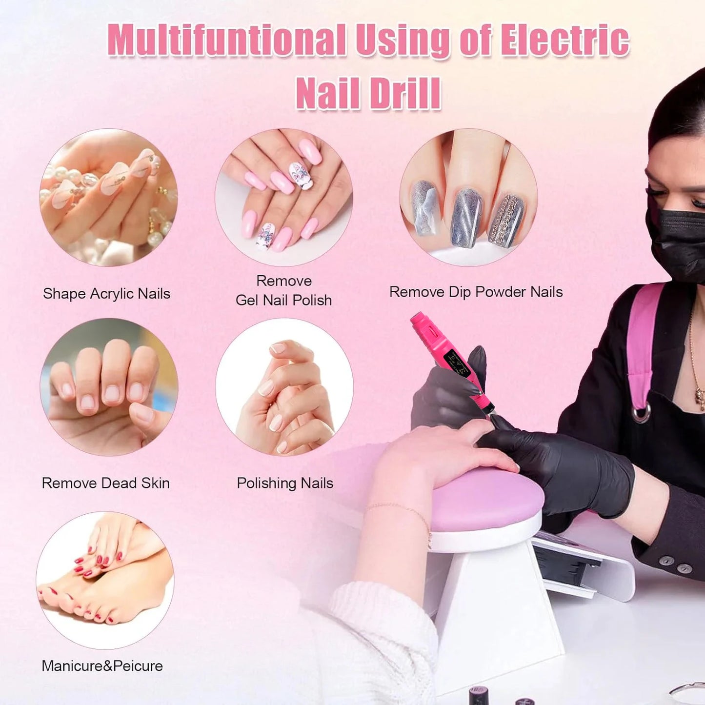 LULAA Pro Electric Nail Drill
