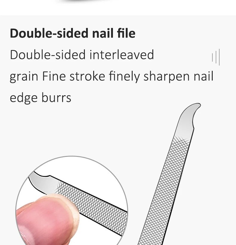 Luxury Manicure & Pedicure Kit – Bright Black Grooming Set