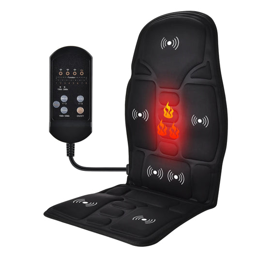 Heated Massage Cushion – Relaxing Vibration for Neck & Back